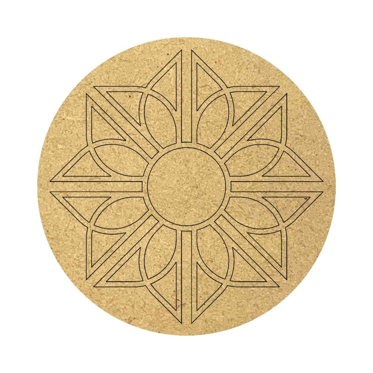 pre-marked mandala cutout