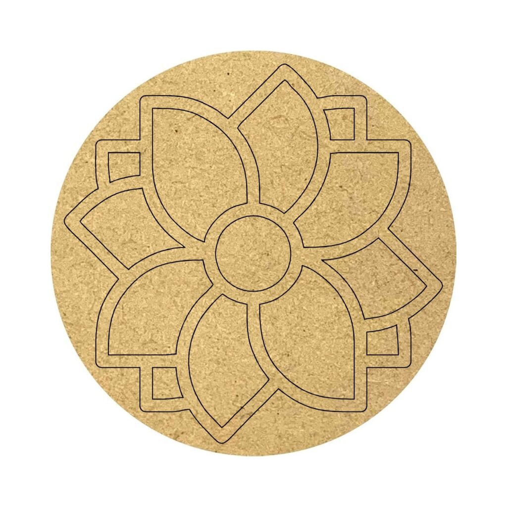 Pre-marked MDF cutout