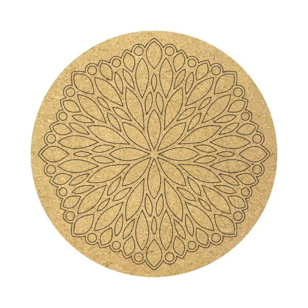 Pre-marked mandala mdf cutout