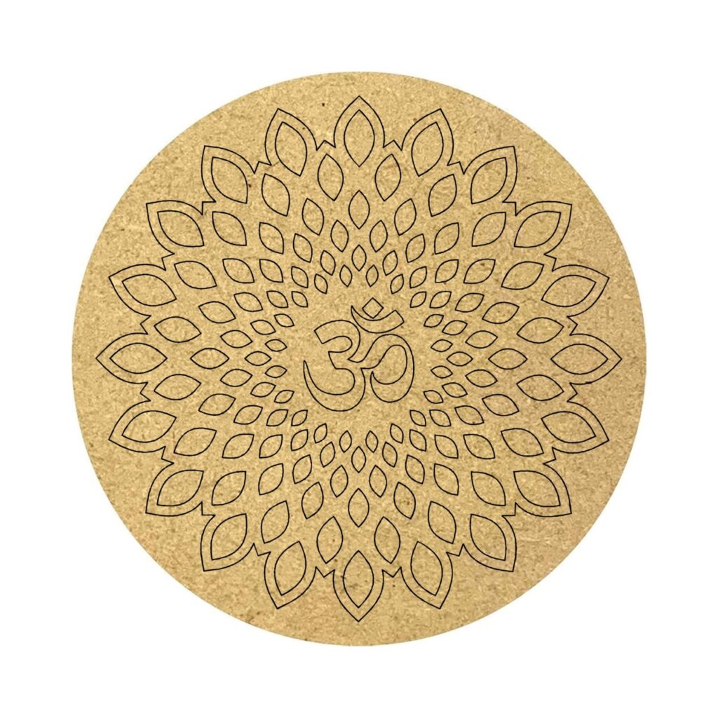pre-marked rangoli cutout