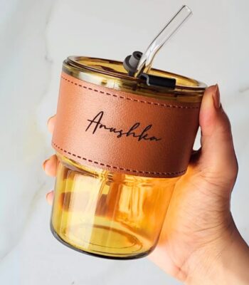 customized glass tumbler