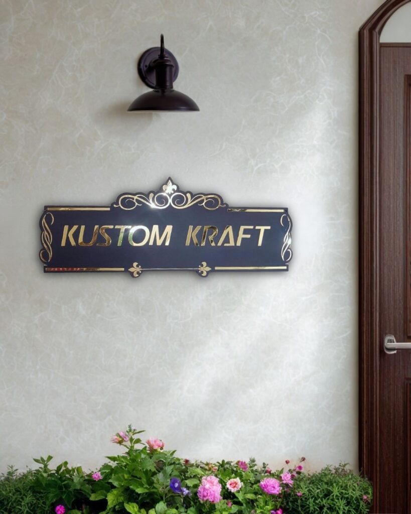 Name plate for home