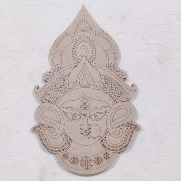 Maa Durga Pre-marked MDF Cutout